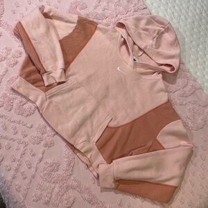 Nike Peach and Rust Women's Hoodie